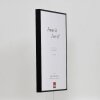 Marco de aluminio efecto Quadro 21x29,7 cm cristal de museo negro alto brillo