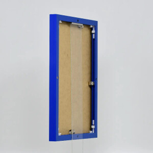 Efecto marco de aluminio Quadro 23x70 cm azul cristal de museo
