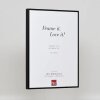 Efecto marco de aluminio Quadro 23x70 cm cristal de museo negro