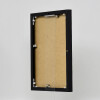 Portarretratos efecto aluminio Quadro 23x70 cm cristal museo negro alto brillo