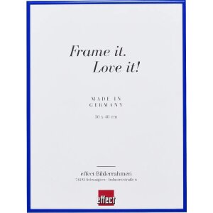 Efecto Quadro marco de aluminio 24x30 cm cristal museo azul