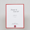 Efecto marco de aluminio Quadro 25x60 cm rojo cristal de museo Perfil MDF