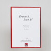 Efecto marco de aluminio Quadro 25x60 cm rojo cristal de museo Perfil MDF