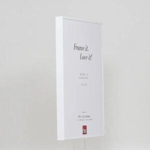 Marco de fotos de aluminio Effect Quadro 42x59,4 cm blanco con cristal museo DIN A2