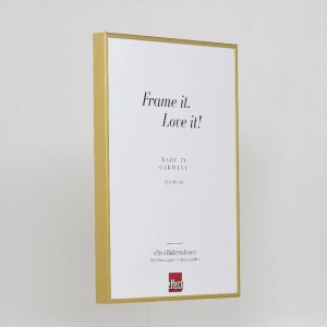 Marco de fotos de aluminio Quadro 42x59,4 cm dorado con vidrio de museo DIN A2