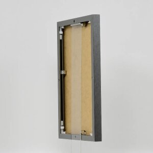 Marco de fotos de aluminio Quadro Efecto 42x59,4 cm antiguo plata con vidrio museo