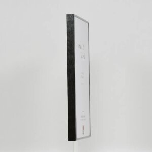 Marco de fotos de aluminio Quadro Efecto 42x59,4 cm antiguo plata con vidrio museo