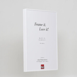 Marco de fotos de aluminio Effect Quadro 50x50 cm blanco con cristal de museo