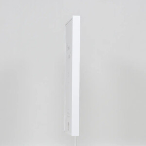 Marco de fotos de aluminio Quadro 60x60 cm blanco con vidrio museo MDF Hohlkammer