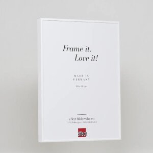 Marco de fotos de aluminio Effect Quadro 59,4x84,1 cm blanco con cristal de museo