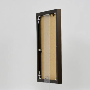 Marco de fotos de aluminio Effect Quadro 59,4x84,1 cm Bronce con vidrio museo