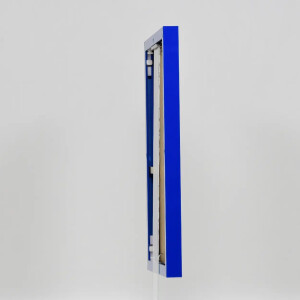 Marco de fotos de aluminio Effect Quadro 60x90 cm azul con cristal de museo