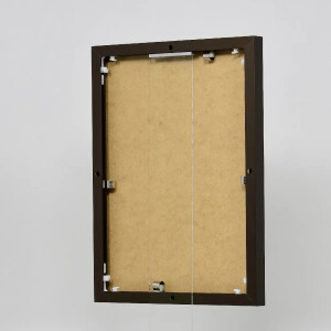 Marco de fotos de aluminio Effect Quadro 60x90 cm bronce con cristal de museo