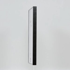 Marco de fotos de aluminio Effect Quadro 70x100 cm anticuario plata vidrio museo