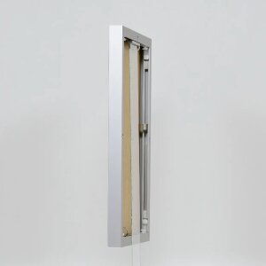 Marco de fotos de aluminio Effect Quadro 30,5x91,5 cm, plata, con cristal de museo