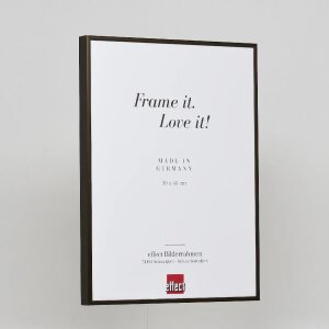 Marco de fotos de aluminio Effect Quadro 30,5x91,5 cm Bronce con cristal de museo