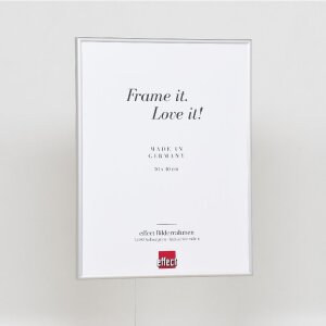 Marco de fotos Effect Serie 1 de aluminio con vidrio museo plateado 15 x 20 cm