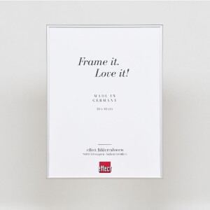 Marco de fotos Effect Serie 1 con vidrio museo plateado 20 x 25 cm