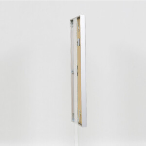 Marco de fotos Effect Serie 1 con vidrio museo plateado 20 x 25 cm