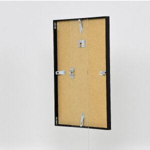 Marco de fotos effect, serie de aluminio 1, cristal de museo negro, 30 x 40 cm