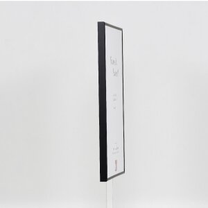 Marco de fotos effect, serie de aluminio 1, cristal de museo negro, 30 x 40 cm