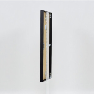 Marco de fotos Effect de aluminio con cristal de museo negro 50 x 100 cm