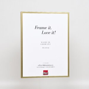 Marco de fotos de aluminio Effect Serie 2 Vidrio de museo dorado 13x13 cm