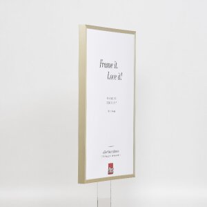 Marco de fotos de aluminio Effect Serie 2 con cristal de museo champán 13x18 cm