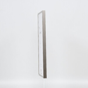 Marco de fotos de aluminio Effect Serie 2 con cristal de museo, acabado grau cepillado, 15x20 cm