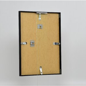 Marco de fotos de aluminio Effect Serie 2 con cristal museo negro 18x27 cm