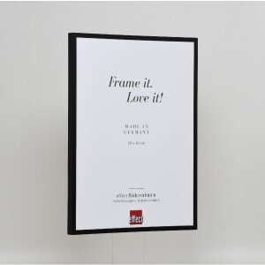 Marco de fotos de aluminio Effect Serie 2 con cristal museo negro 18x27 cm