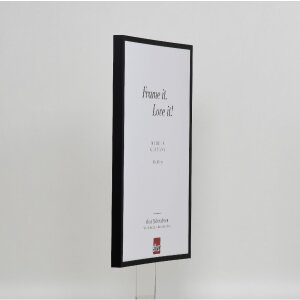 Marco de fotos de aluminio Effect Serie 2 con cristal museo negro 18x27 cm