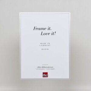 Marco de fotos de aluminio Effect Serie 2 Vidrio de museo plateado 20x25 cm