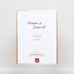 Marco de fotos de aluminio Effect Serie 2 con cristal de museo champagner 20x25 cm