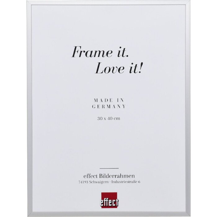 Marco de fotos de aluminio Serie 2 con cristal de museo plata 20x30 cm