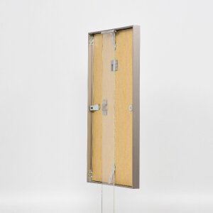 Marco de fotos de aluminio Effect Serie 2 con vidrio de museo gris cepillado 20x30 cm