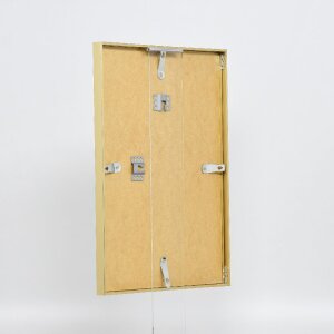 Marco de fotos de aluminio Effect Serie 2 con vidrio museo dorado 21x29,7 cm