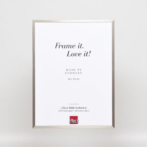 Marco de fotos de aluminio Effect Serie 2 con cristal de museo gris cepillado 23x70 cm