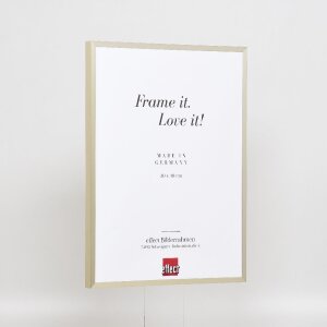 Marco de fotos de aluminio Effect Serie 2 con cristal de museo champagner 24x30 cm