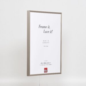 Marco de fotos de aluminio Effect Serie 2 Vidrio de museo gris cepillado 25x35 cm