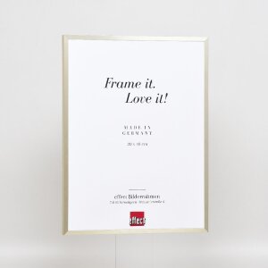 Marco de fotos de aluminio Effect Serie 2 con cristal de museo champagner 25x60 cm