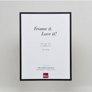 Marco de fotos de aluminio Serie 2 con cristal de museo negro 30x30 cm