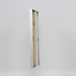 Marco de fotos de aluminio Effect Serie 2 Vidrio Museo Plata 35x50 cm