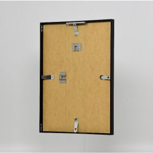 Marco de fotos de aluminio Efecto Serie 2 Vidrio de museo Negro 35x50 cm