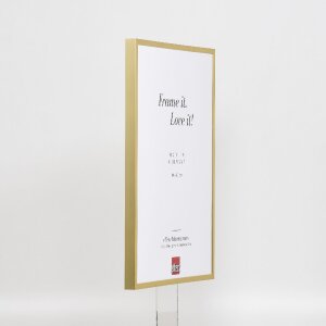 Marco de fotos de aluminio Serie 2 con cristal de museo dorado 40x40 cm