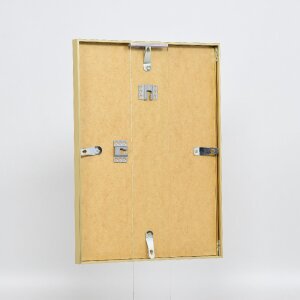 Marco de fotos de aluminio Effect Serie 2 Vidrio de museo dorado 42x59,4 cm