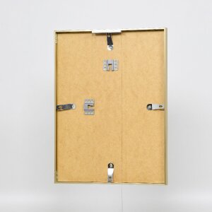 Marco de fotos de aluminio Effect Serie 2 con cristal de museo dorado 50x100 cm