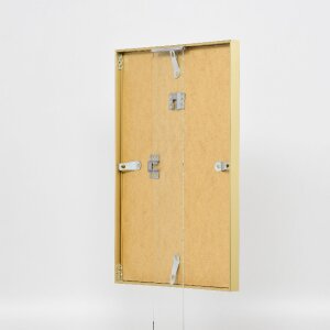 Marco de fotos de aluminio Effect Serie 2 con cristal de museo dorado 50x65 cm