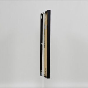 Marco de fotos de aluminio Efecto Serie 2 Vidrio de museo Negro 50x75 cm