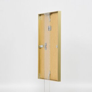 Marco de fotos de aluminio Efecto Serie 2 Vidrio de museo Oro 60x60 cm